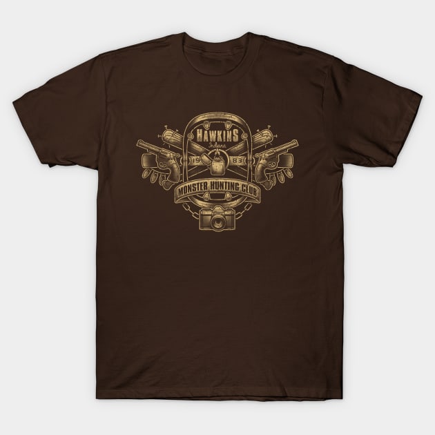 Hawkins Monster Hunting Club T-Shirt by adho1982